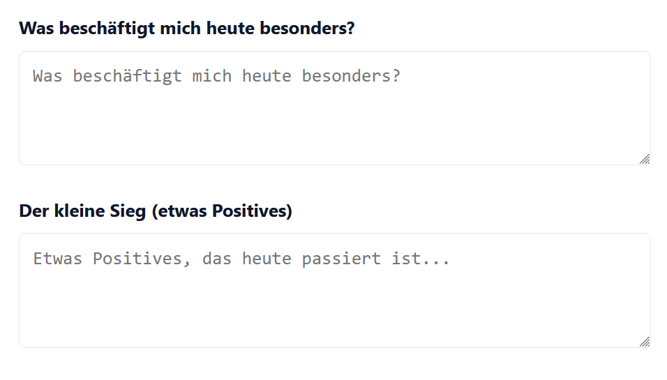 Was beschäftigt mich heute?, Der kleine Sieg