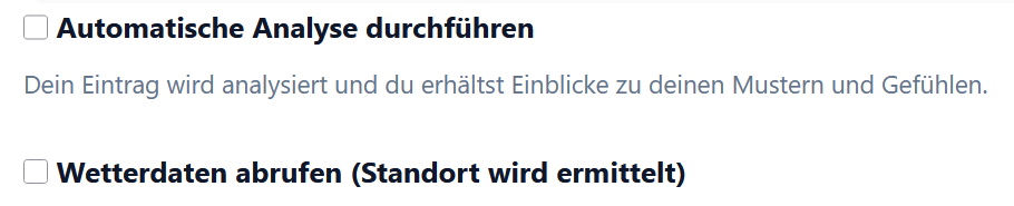 Automatische Analyse, Wetterdaten